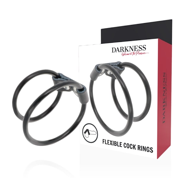 Darkness - Dubbel flexibel penisring