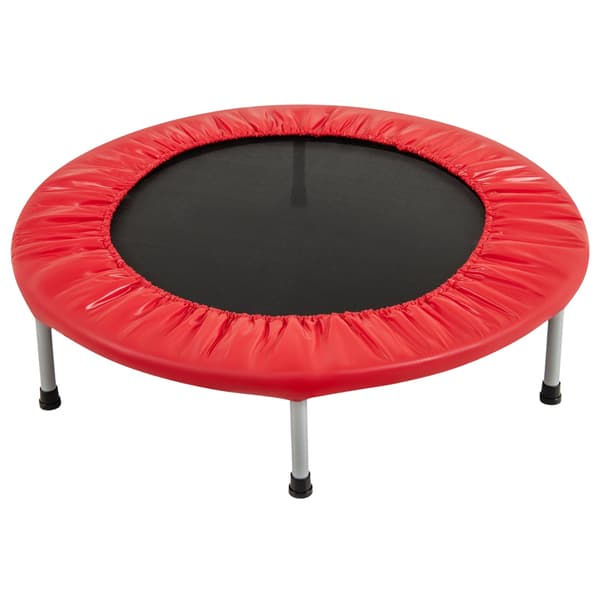 Minitrampolin, foldbar, 97 cm, 150 kg kapacitet, rød
