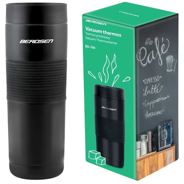 Högkvalitativ vakuumtermos 590 ml BD-784 svart