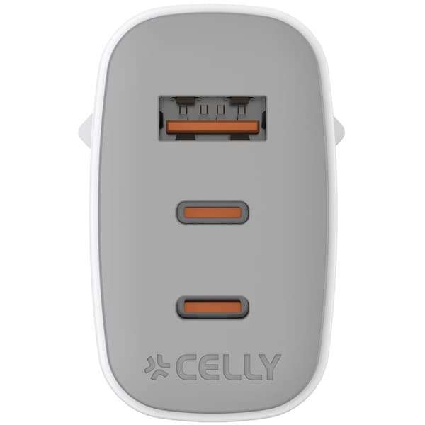 USB-laddare GaN 1 x USB-A + 2 x USB-C PD 65W