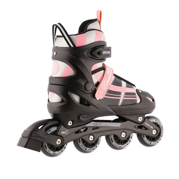 2-i-1 Pink-White Inline & skøjter, størrelse M (35-38)
