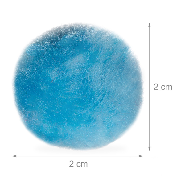 Pomponer, farvede, 200 stk