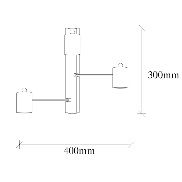Vägglampa Hexa - 6946