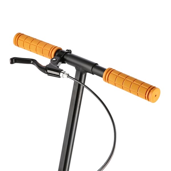 Vit-orange sparkcykel, justerbar höjd