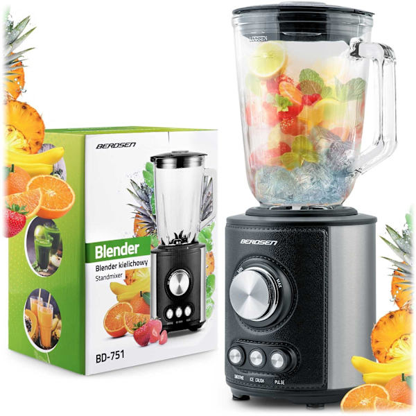 Kraftfull Blender 800W Berdsen BD-751, Svart