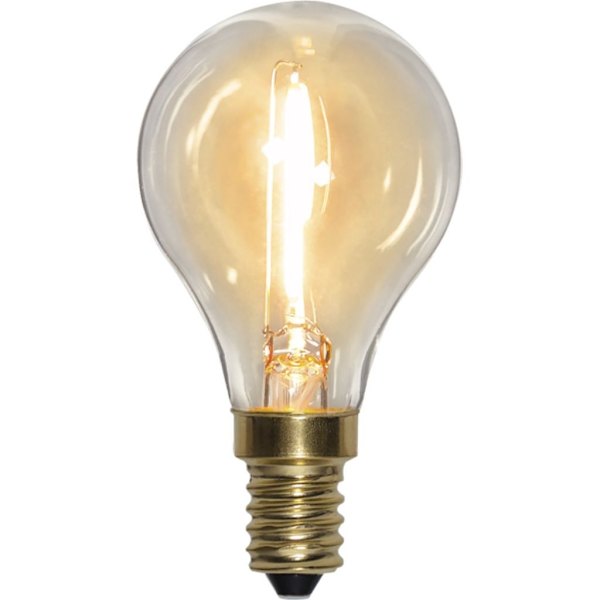 LED-lamppu E14 P45 pehmeä hehku 0,8W 2100K 70 lumenia