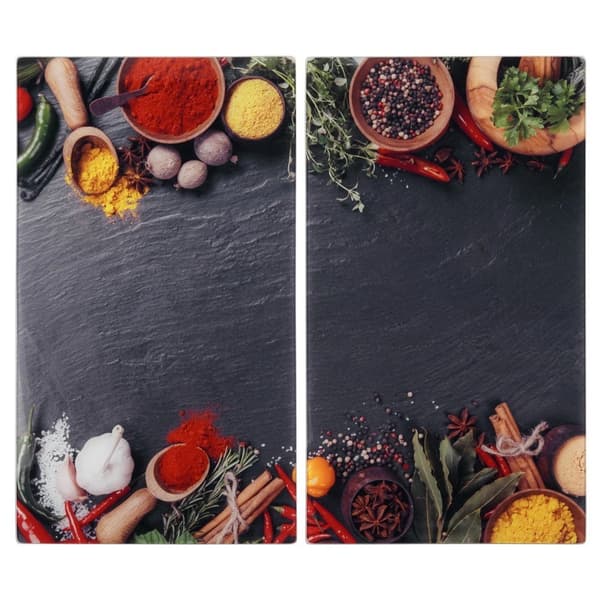 Lasiset leikkuulaudat – 2 kpl, 60x52 cm, Spice Design