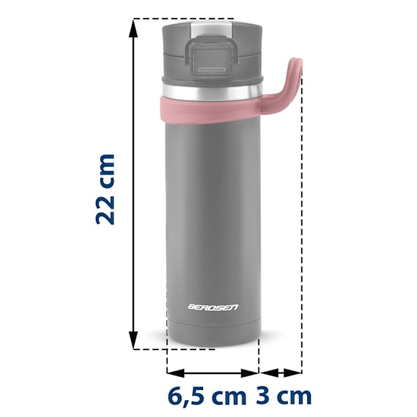 Högkvalitativ vakuumtermos 450 ml BD-783 svart
