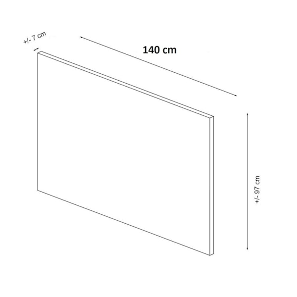 Sänggavel Safir 140 - Beige