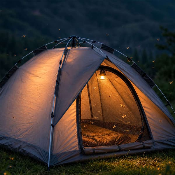 Pop-up campingtelt til 3-4 personer, UV-beskyttelse