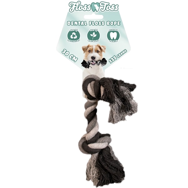 Floss Toss Dental Rope 2 Knop 30 cm