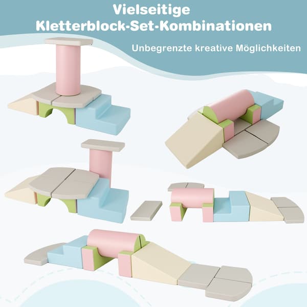 Skumklätterblockset, 10 delar, mjuka och säkra