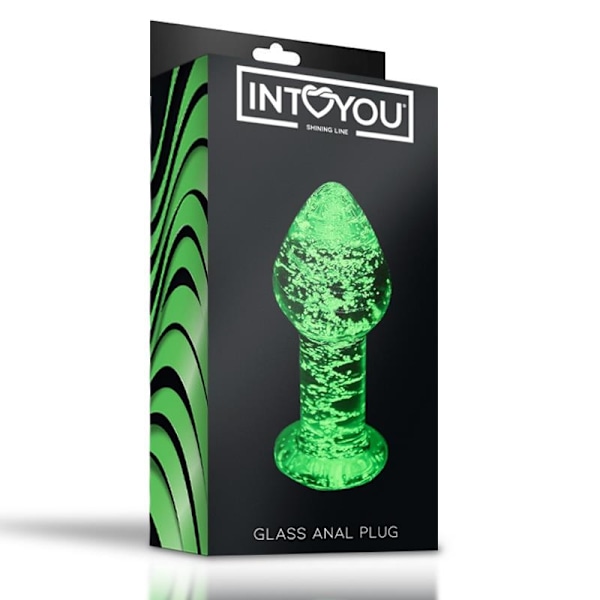 Glow in the Dark Glas Butt Plug