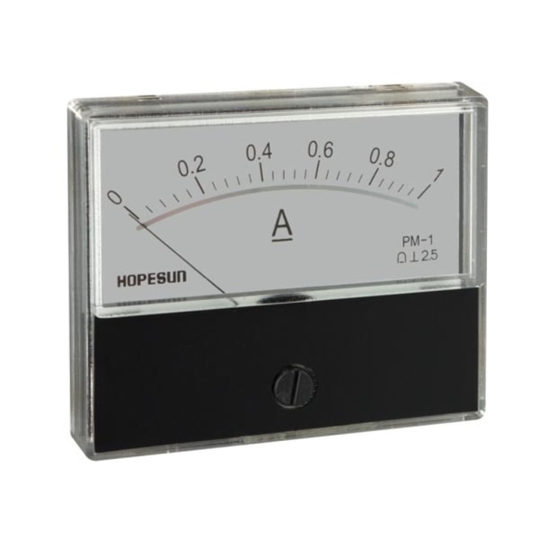 Analog strömpanelmätare 1A Dc / 70 X 60Mm