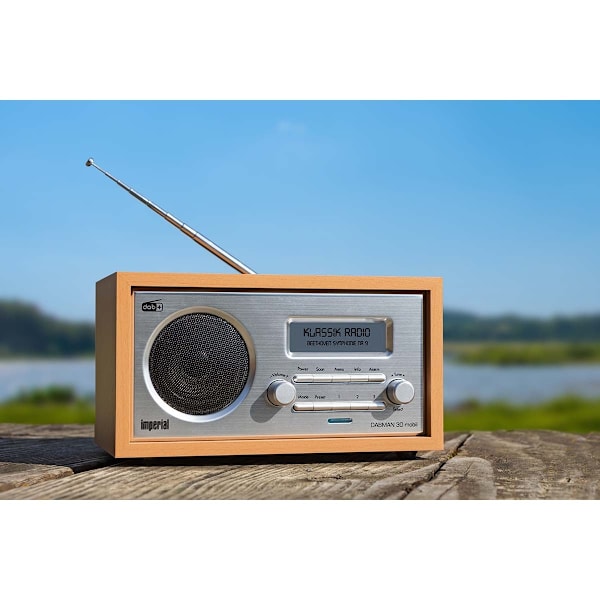 DABMAN 30 Mobiili DAB+ / FM-radio Puu