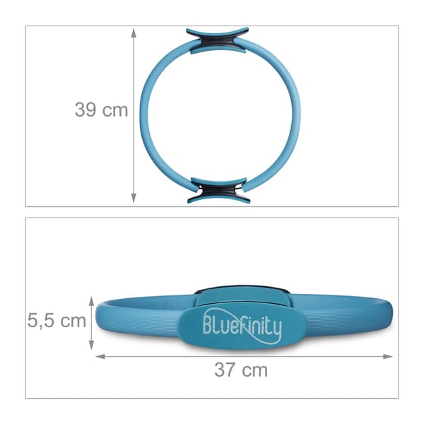 Pilatesring med band