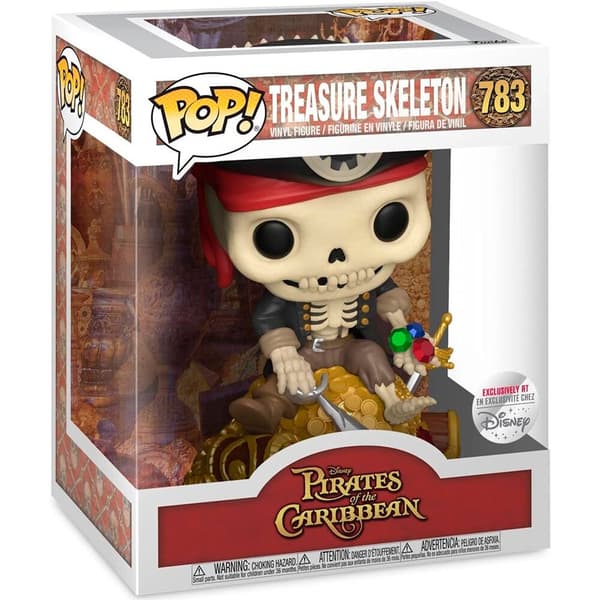 Pirate Skeleton Treasure Figur, eksklusivt samleobjekt