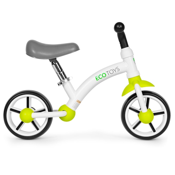 Balancecykel til børn, EVA hjul, justerbart sæde, grøn, ECOTOYS