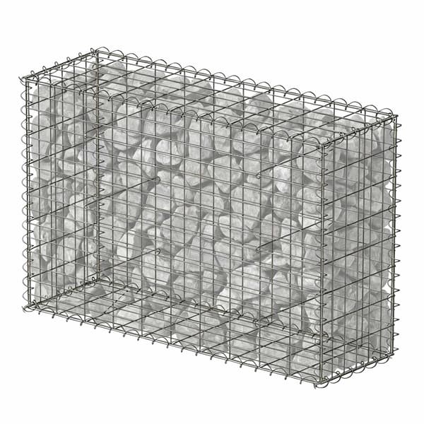 Galvanoitu teräskori, 100 x 80 x 30 cm