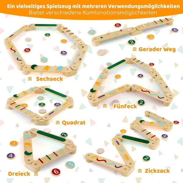 Børns træbalancesæt med 6 sten
