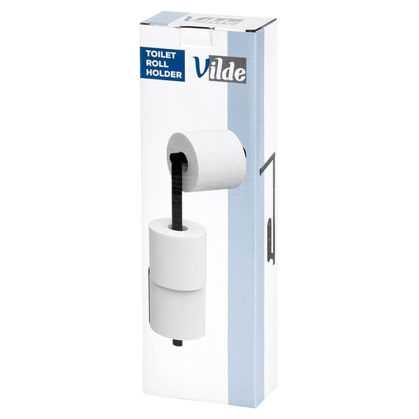 Musta teräs wc-paperiteline, 46,5 cm