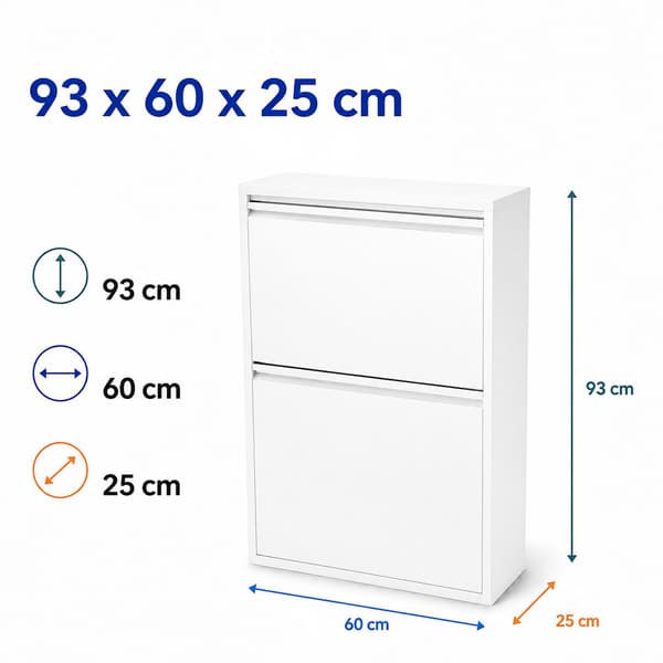 Papperskorg med 4 fack, 4x18L, vit, tippbart system