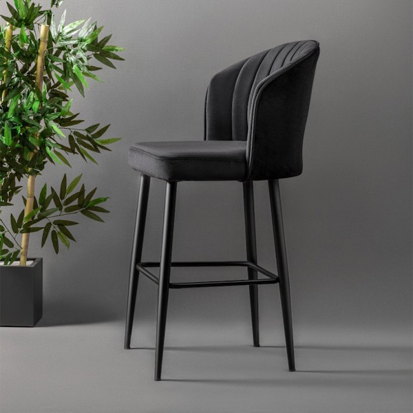 Barstolsset (2 delar) Rubi - Svart