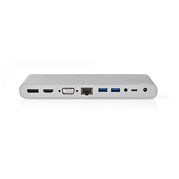 USB Docking Station | USB 3.2 Gen 1 | USB-C™ Han | DisplayPort Hun / HDMI™ Hun / RJ45 Hun / VGA Hun / 2 x 3.5 mm Hunstik / 2x USB-C™ / 4x USB-A | 0.20