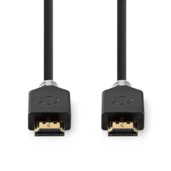 High Speed ​​HDMI ™ kabel med Ethernet | HDMI™ Kontakt | HDMI™ Kontakt | 4K@60Hz | ARC | 18 Gbps | 3.00 m | Rund | PVC | Antracit | Låda