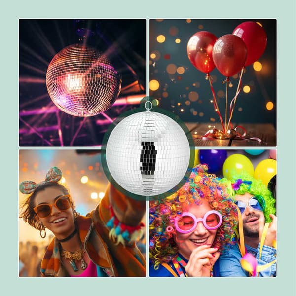 Discokuglespejl 25 cm – Loftmontering til festdekoration