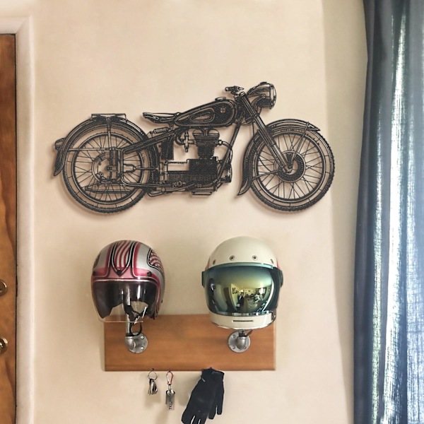 Koristeellinen metalliseinätarvike Cafe Racer - APT222LS