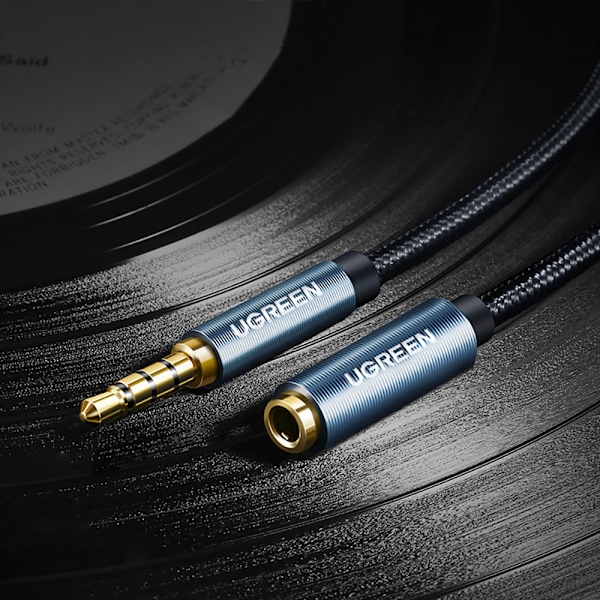Jatkokaapelin audiosovitin AUX-miniliitin 3,5 mm 1,5 m sininen
