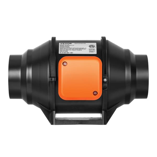 102 mm inline-kanalventilator, 129,7 CFM, variabel hastighed