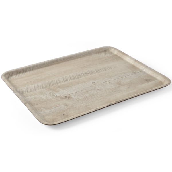 Serveringsbakke lamineret lyst træ 430 x 330 mm - Hendi 508862