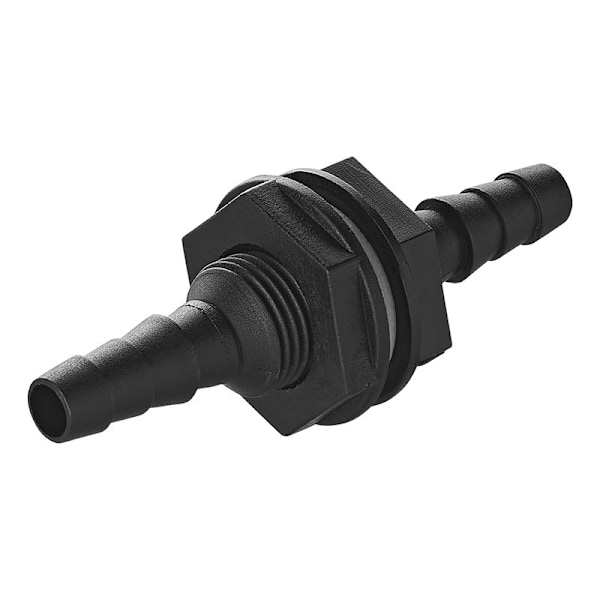 Vandbeholderadapter med stik lige 1/2" 10x12mm pr. stk
