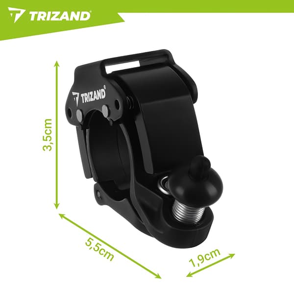 Mekanisk cykelklokke, sort, 90-100dB, universel pasform