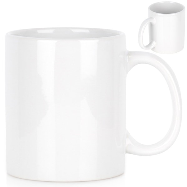 Keramisk krus hvid 330 ml