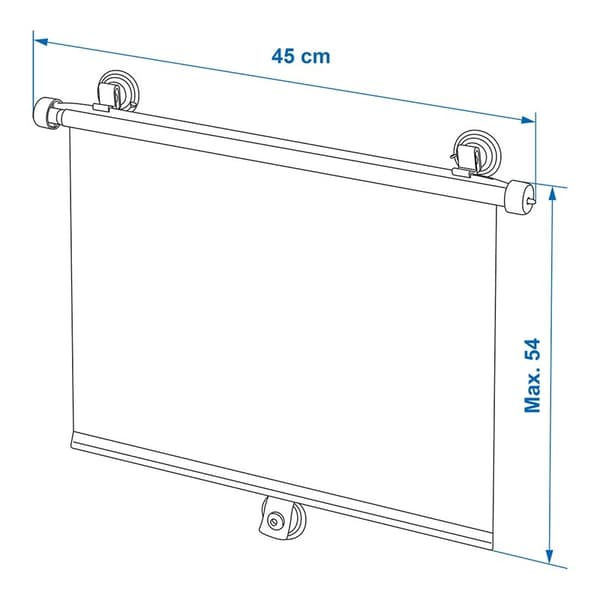 Rullgardin 45x54cm - set med 2 st