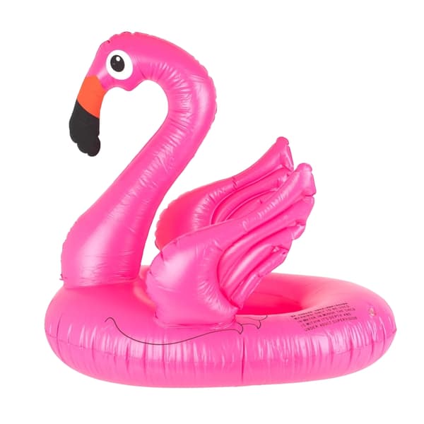 Uppblåsbar pontonhjulsflamingo för barn