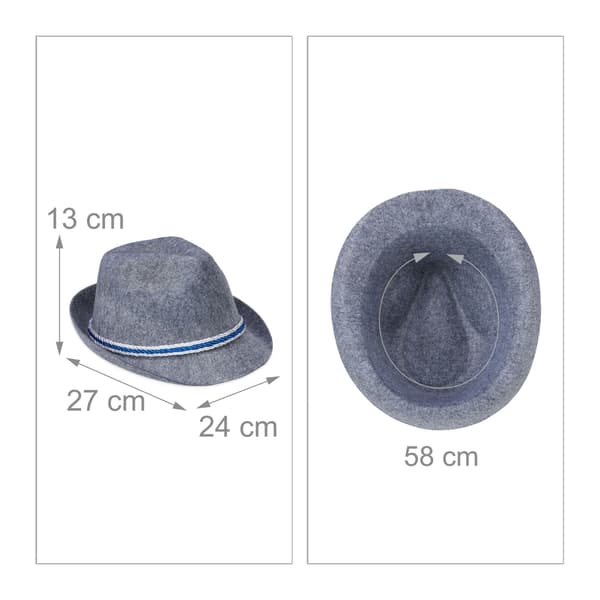 5x traditionell bayersk hatt