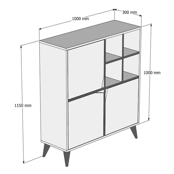 Multi Purpose Cabinet Pulse - Valnöt