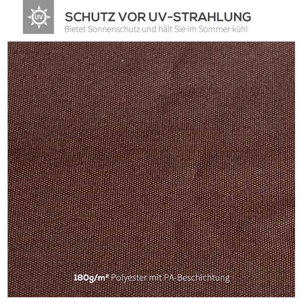 Vaihto Roof Gazebo 2,93X2,93M Gazebo Cover Aurinkosuoja Polyesteri Kahvi