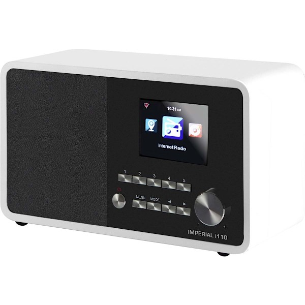 i110 WLAN Internetradio med mediaspelarfunktion Vit