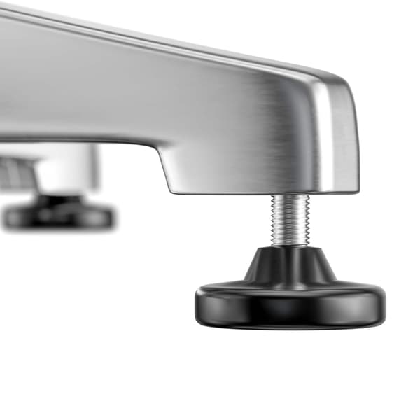 Højdejusterbart bar-/bistrobord, rustfrit stål, 60 cm