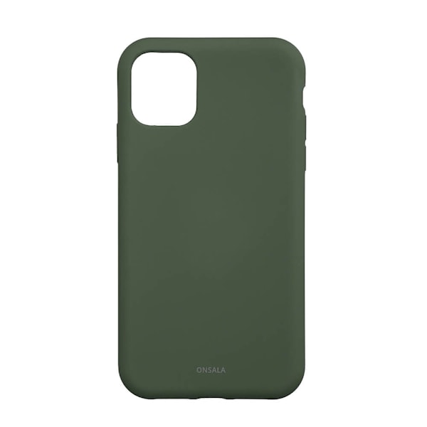 ONSALA Bagcover Sil Touch iPhone 11/XR Olivengrøn