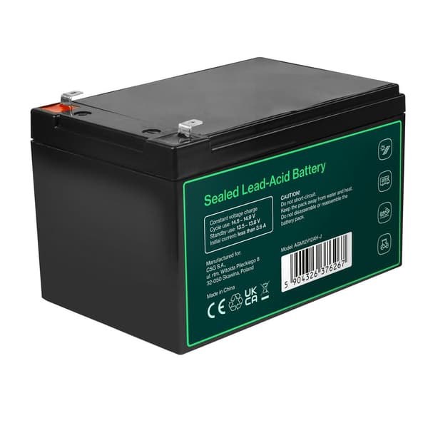 Greencell Agm Vrla 12V 12Ah vedligeholdelsesfrit batteri