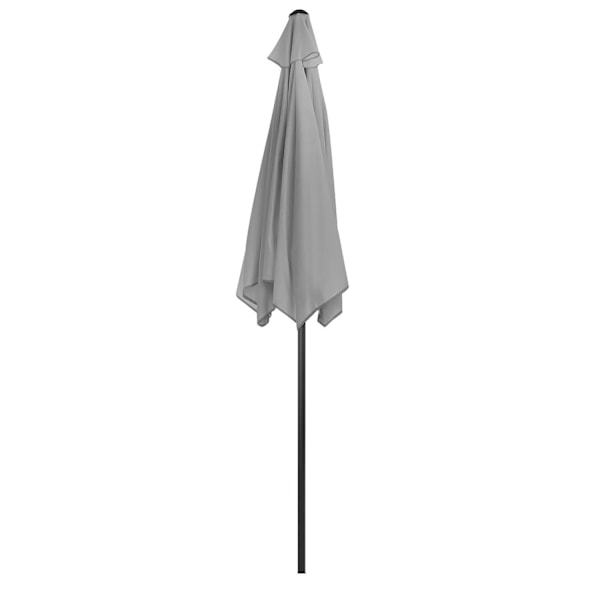 Taitettava puutarhaparvekkeen sateenvarjo, säädettävä, 210 cm, harmaa