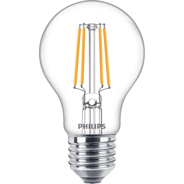 2-pak LED E27 Normal 4,3W (40W) Klar 470lm