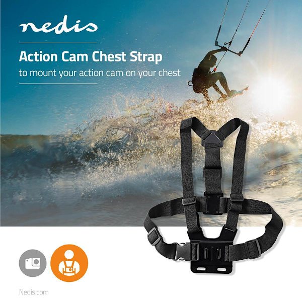 Action Cam Mount | Bryst | Sort