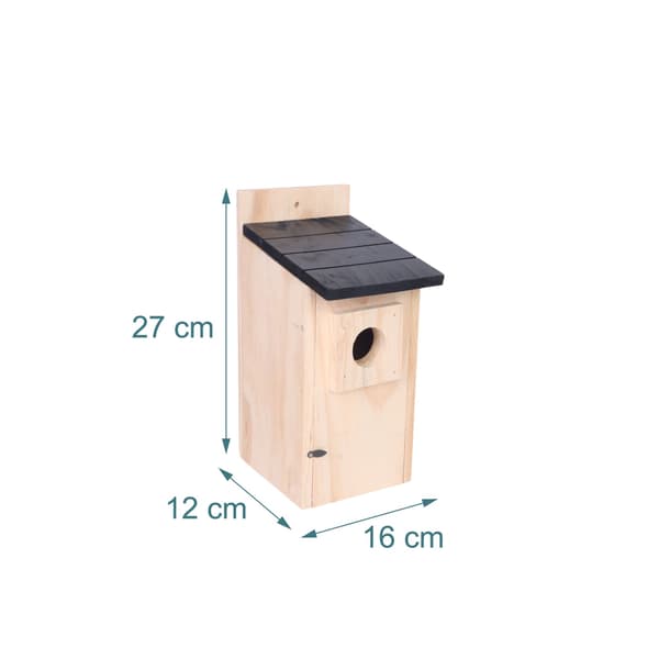 Fågelholk för mejsar och sparvar, tall